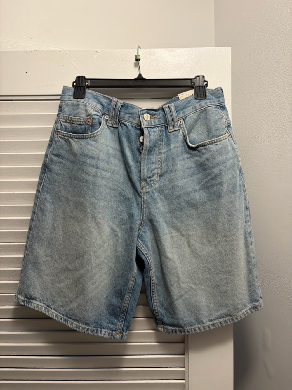 We The Free Light Wash Denim Jean Shorts